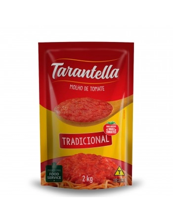 MOLHO DE TOMATE TARANTELLA TRADICIONAL POUCH 2KG