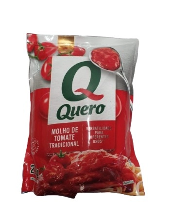 MOLHO DE TOMATE TRADICIONAL QUERO POUCH 2 KG