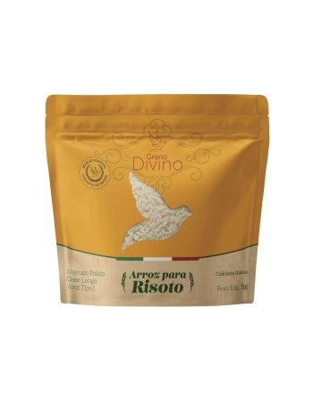 ARROZ PARA RISOTO GRANO DIVINO POUCH 1 KG