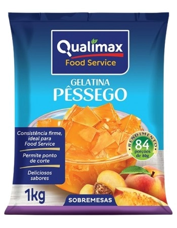 GELATINA PESSEGO QUALIMAX PCT 1 KG