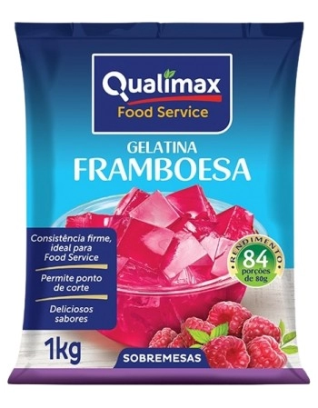 GELATINA FRAMBOESA QUALIMAX PCT 1 KG