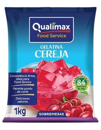 GELATINA CEREJA QUALIMAX PCT 1 KG