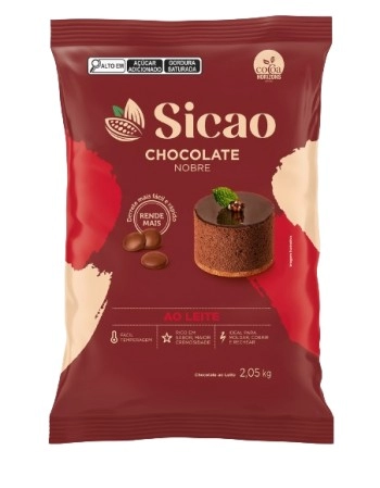 CHOCOLATE SICAO NOBRE AO LEITE GOTAS PCT 2,05