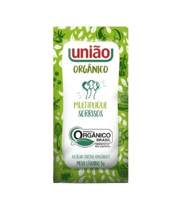 AÇUCAR ORGANICO SACHE UNIAO CX 200X5G