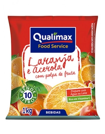 SUCO EM PO LARANJA/ACEROLA QUALIMAX 1KG