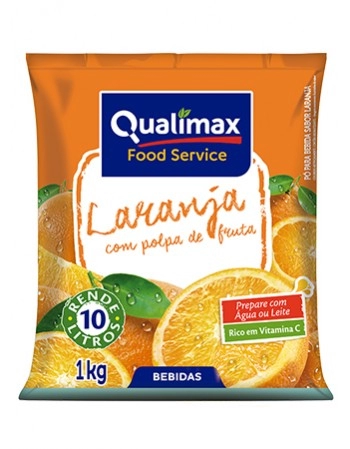 SUCO EM PO LARANJA QUALIMAX PCT 1KG