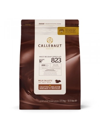 CHOCOLATE AO LEITE CALLEBAUT 823 CALLETS 33,6 % 2,01 KG