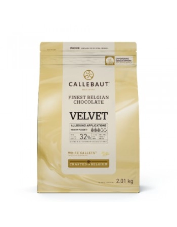 CHOCOLATE BRANCO CALLEBAUT VELVET CALLETS 32% 2,01KG