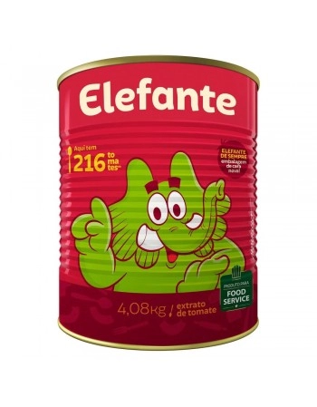 EXTRATO DE TOMATE ELEFANTE LATA 4,05KG