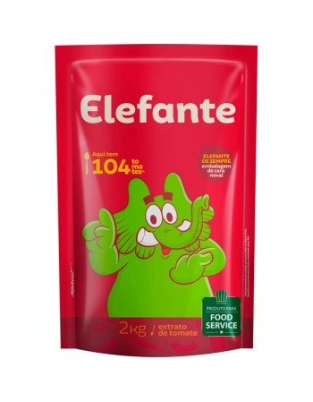 EXTRATO DE TOMATE ELEFANTE POUCH 2KG