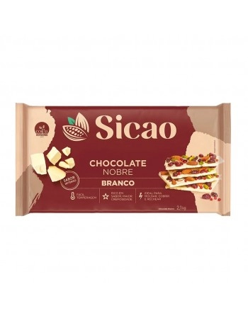 CHOCOLATE SICAO NOBRE BRANCO EM BARRA 2,1 KG